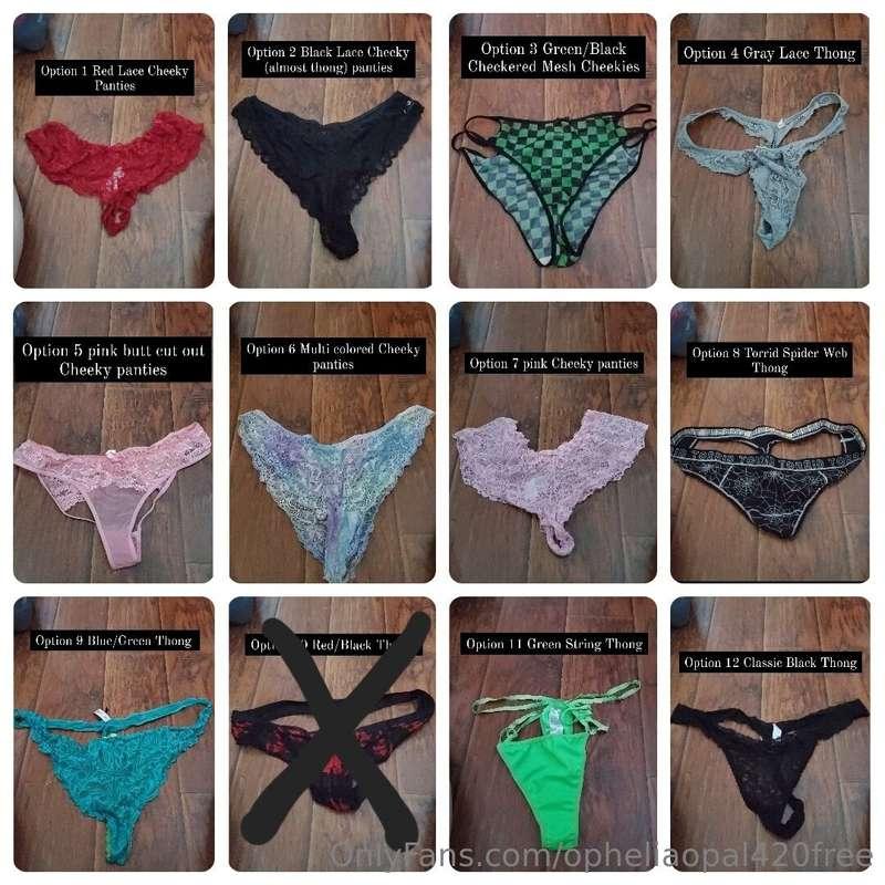 Still selling panties. I have 11 pair left. 💗💗💗