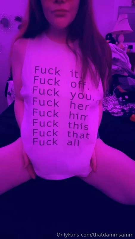 Fuck It Friday! 
Fuck it, let’s get naked! 🥰