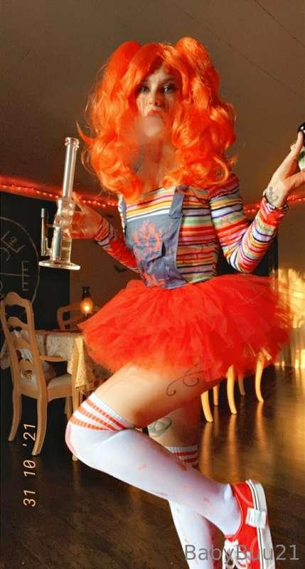 Chucky feeling funky. 😶‍🌫️😶‍🌫️😶‍🌫️