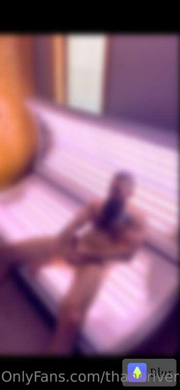 Tanning + playing with my cock! The cum just oozes out!😉