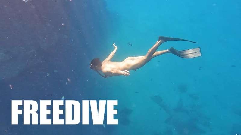 Video | A naked free diving experience