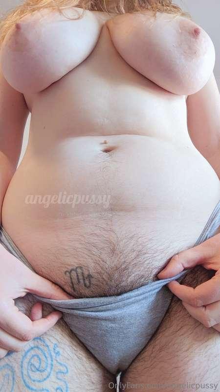 Do you like seeing my bush peeking out behind panties?