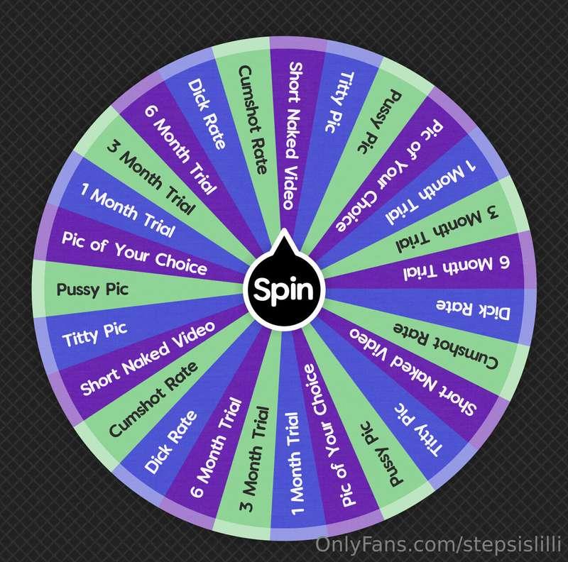 Spin the wheel! 
$5 a spin