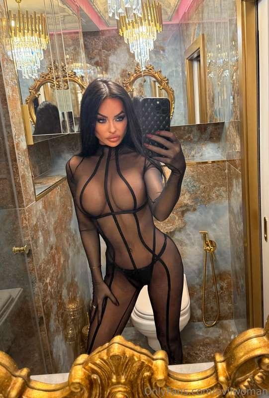 How much you adore me in this catsuit? 