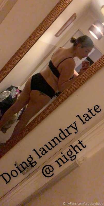 Doing housework during a heatwave... late at night and in my..