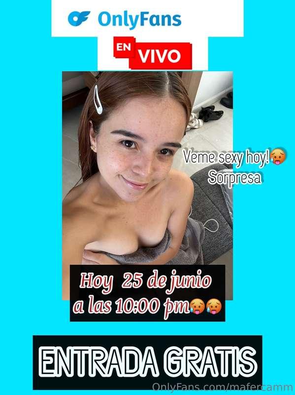 En VIVo HOY GRATUItO🥵❤️🥵🥰‼️‼️💙Entrada gratis amigos hoy a mi..