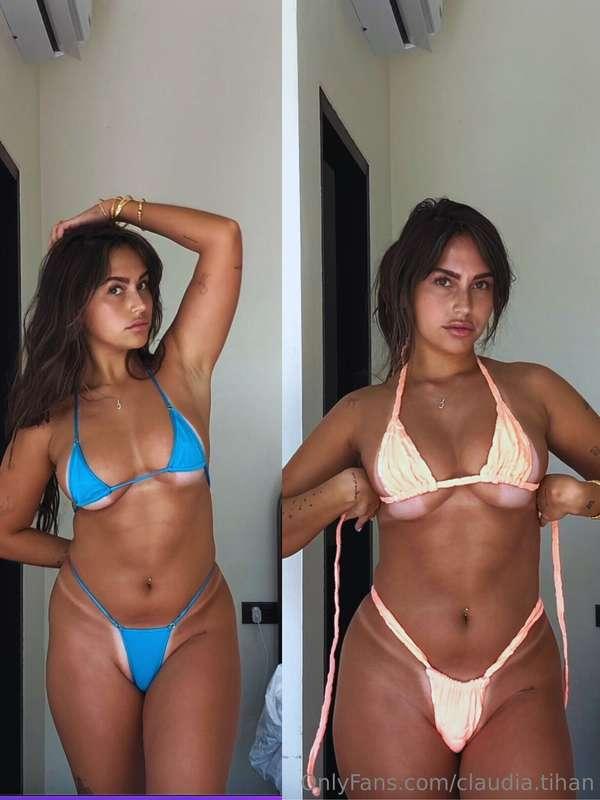 Blue bikini 🫐 OR Peach bikini 🍑