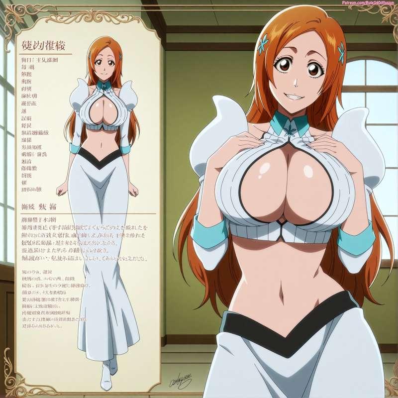 Orihime Inoue of Bleach Sexy Poses [Gen 2.5]