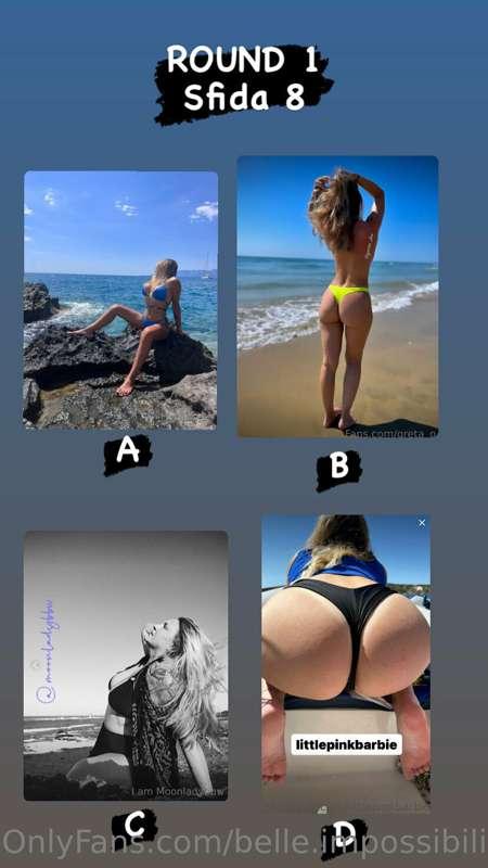 CONTEST MISS BIKINI 👙 
ROUND 1 - Sfida 8
A) @emmasegreti95
B..
