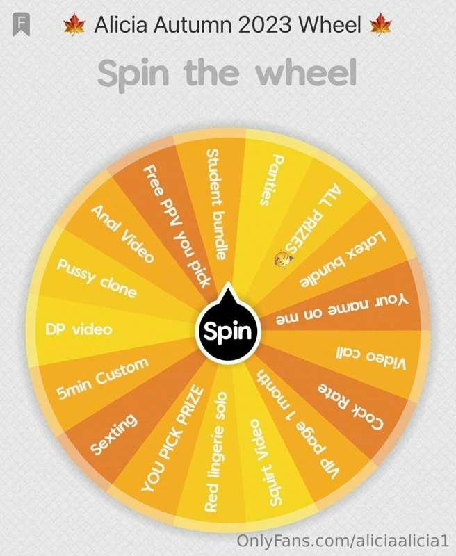 ## 🍁Alicia Autumn 2023 Special Wheel 🍁

It's my favorite sea..