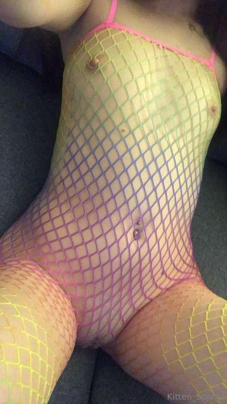 who likes my rainbow fishnets?!