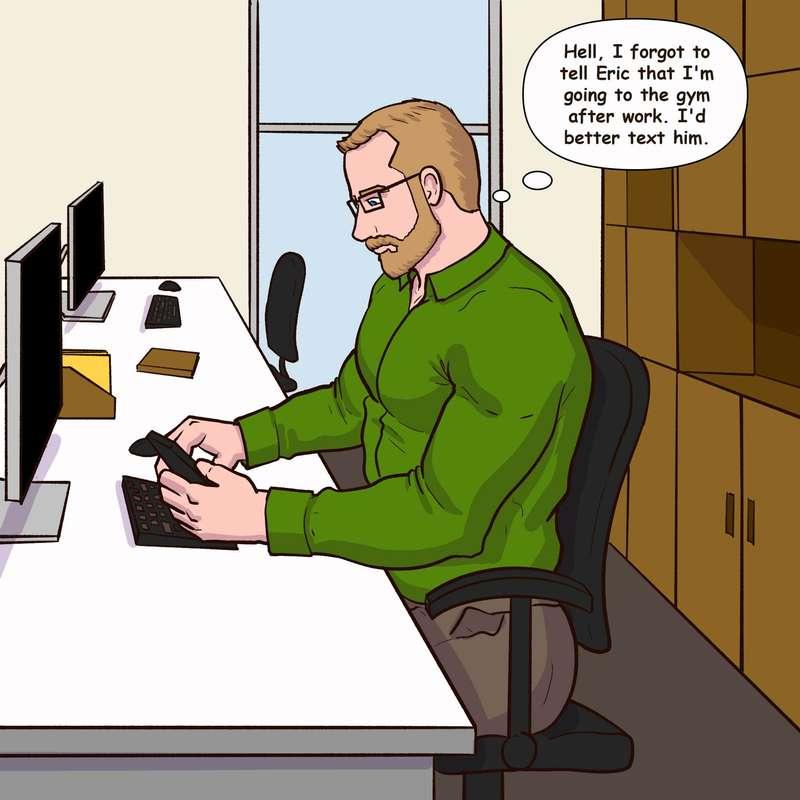 Comic N37 - Gym showers