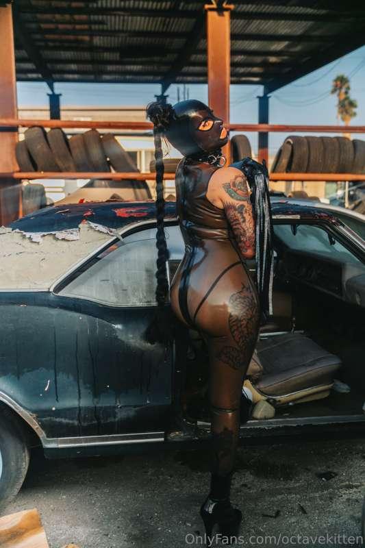 this was my first translucent catsuit that ripped on me duri..