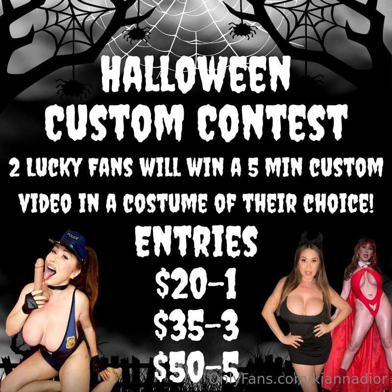 👻HALLOWEEN CUSTOM CONTEST 🎃Now until October.20th enter for ..