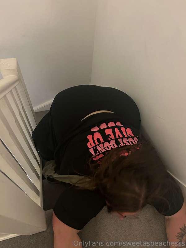 I got to the top of the stairs of our air BnB and collapsed ..