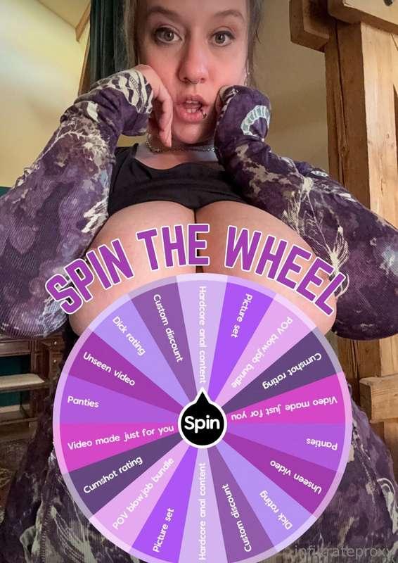 Last chance to spin my wheel ! $25 for 2 spins ✨