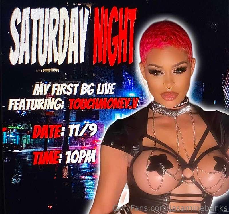 Live Saturday night with a special guest https://onlyfans.co..