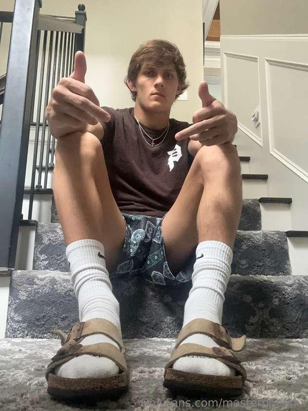 Me, Nike socks, Birkenstocks = hard 🍆’s