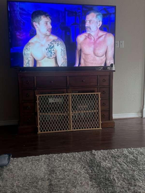 Oh Lordy! My husband BB watching us have sex on the living r..