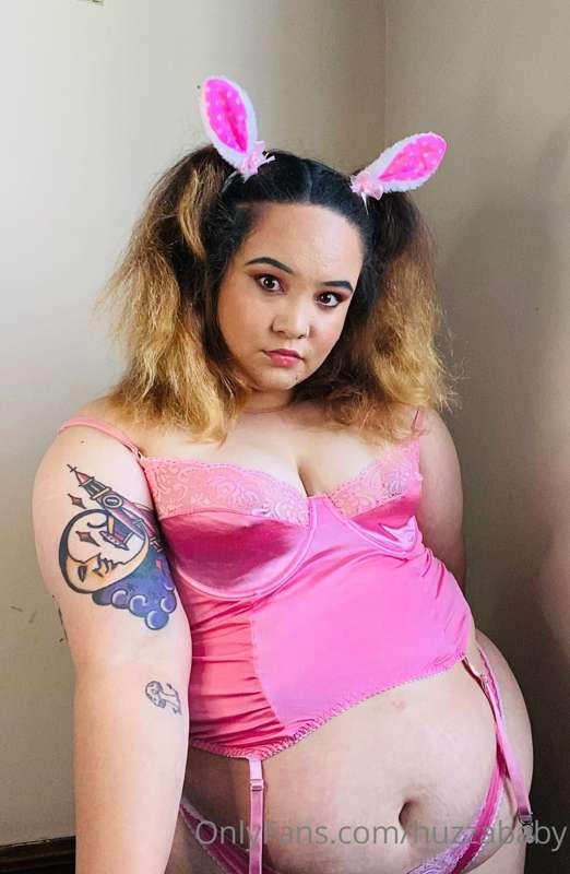 Biggest set ever! Bunny ears and pink lingerie set. This is ..
