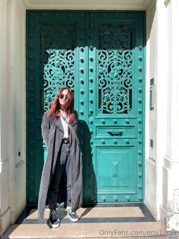 Vampire at the entrance to his castle. Paris, 1899