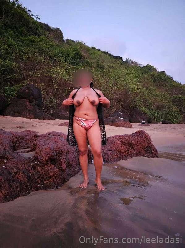 Not so sneaky strip on the beach , will upload the one me ru..