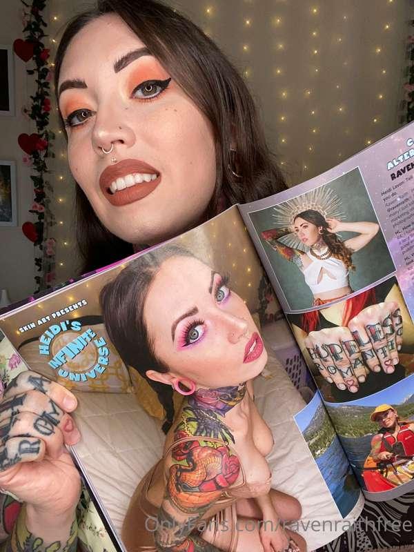 I was published in Skin Art Mag’s # 180 issue with a 4 page ..