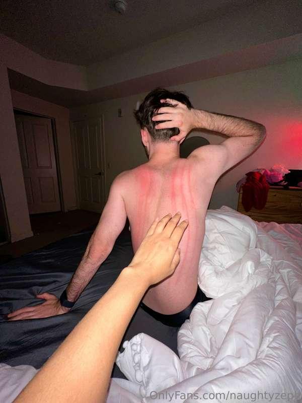 You know you give good dick when your back looks like this