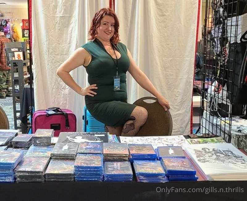 Hanging out at the Silver Spotlight Films booth at Cinema Wa..