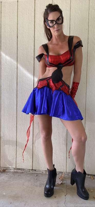 I found this SpiderMan costume at Goodwill for ridiculously ..