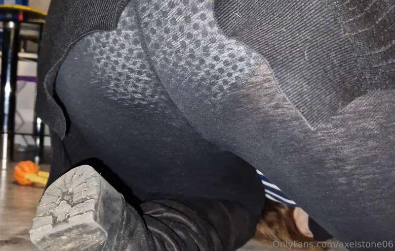 Blonde sis in law see through leggings and panties