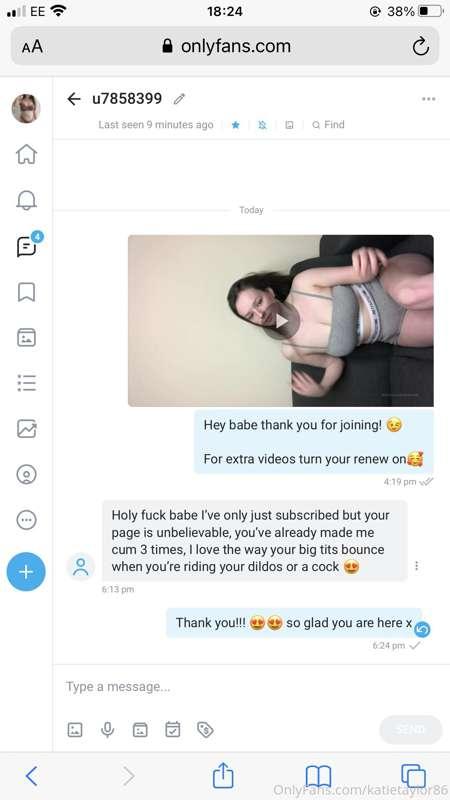My 45 minute welcome video 😈😈😈 @katietaylor868 sub there to ..
