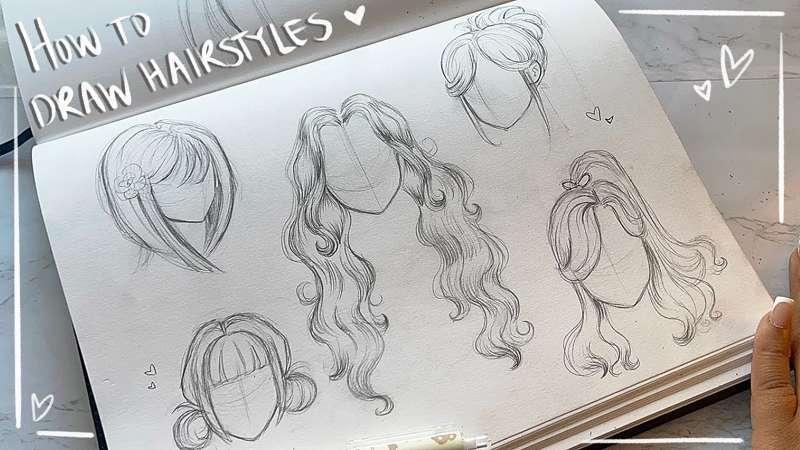 How to Draw Different Hairstyles Traditionally | Feb 2024 Tutorial 