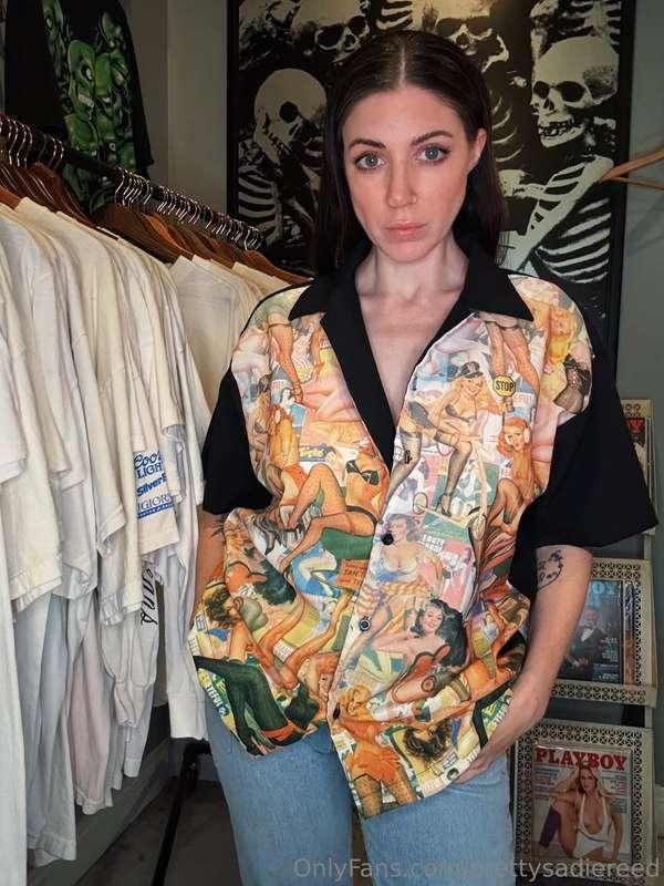 This shirt could be described as hot. Or cool. And you’d be ..