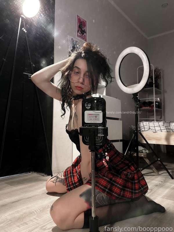 Do you want to lift my skirt and press your face between my legs? 

#fyp #student #lewd #hornyteen #goth #goddess #tattooed #natural #nylon 