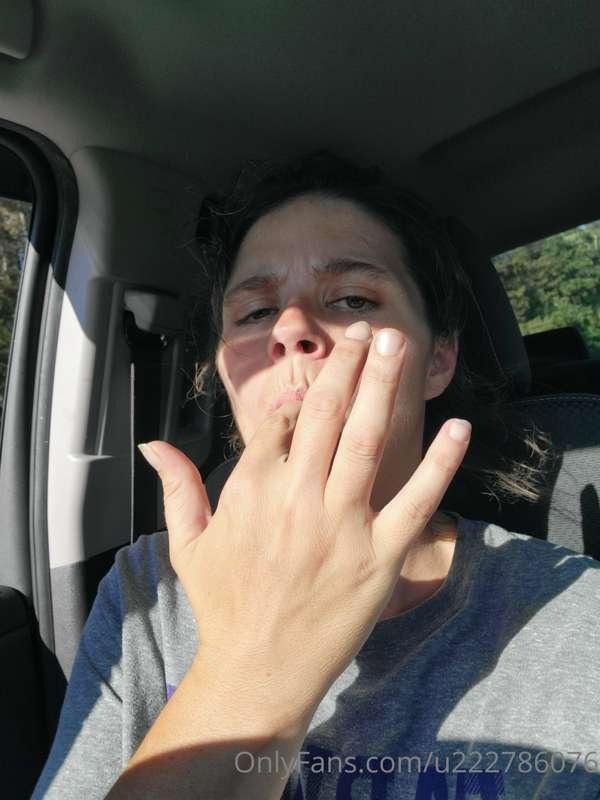 Licking the juices off my finger after playing with that pus..