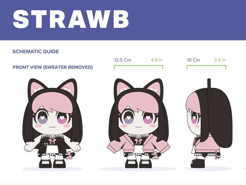 sneak peek of my makeship strawb plushie coming soon...! 👀