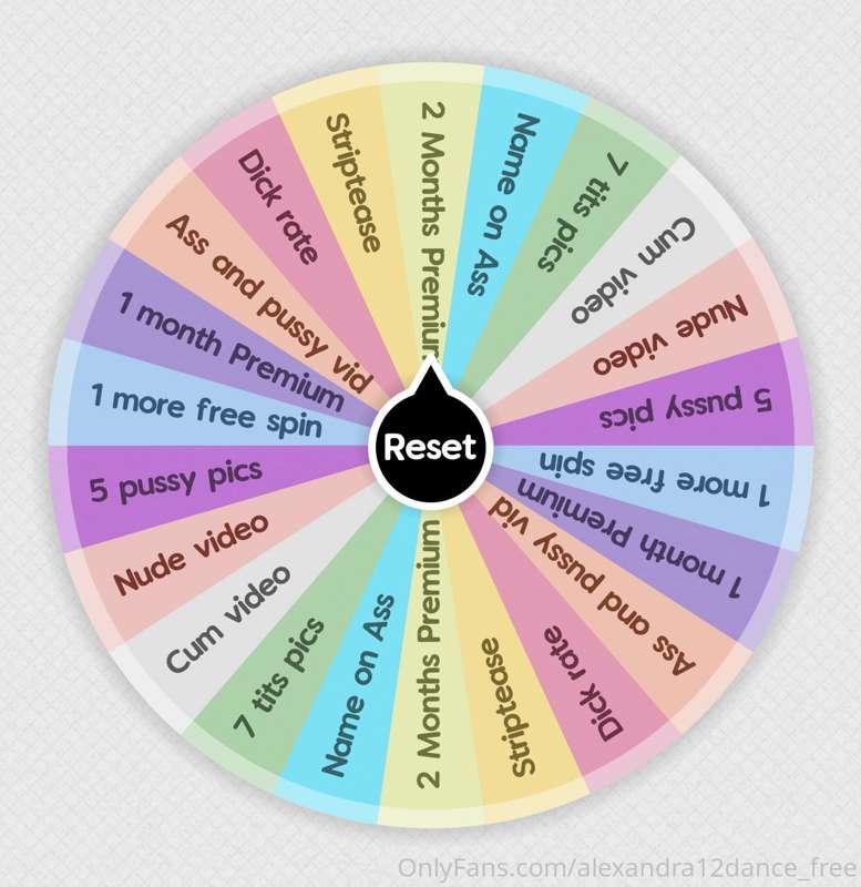 ⚜️ SPIN THE WHEEL ⚜️
1 spin- 6$
2 spin- 10$
3 spin- 12$
4 sp..