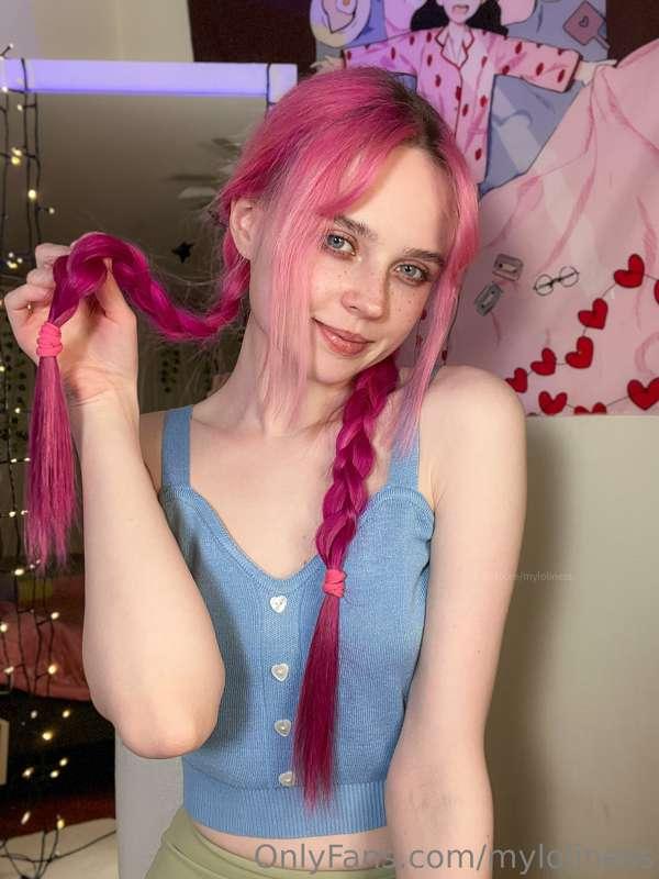 Ah okay! You can pull my braid (///￣ ￣///)