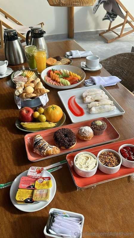 Time for a hearty breakfast before a day of intense sex!