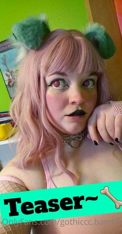 Puppy girl just wants to play and be your good girl. 😇🐶 Does..