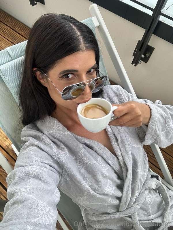 I'm just sippin my coffee, don't get any wrong ideas 😏