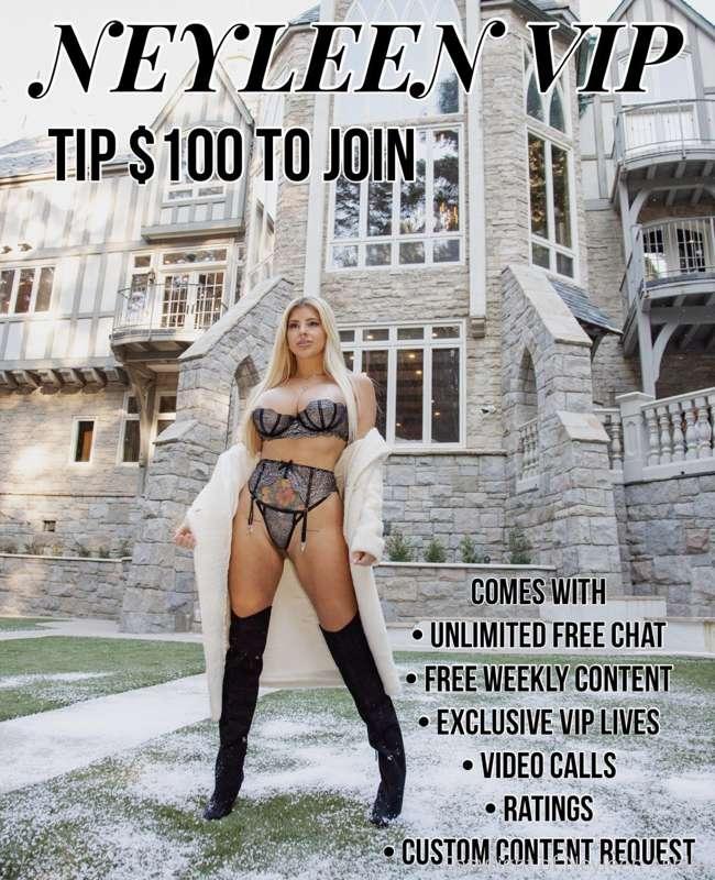 Welcome babe! 🖤 So excited to start a VIP club!!  Tip $100 t..