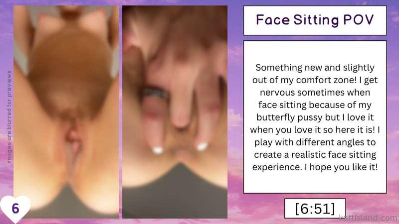 ***Face Sitting POV***
*Tags: teasing, tasting myself, finge..