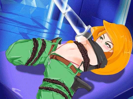【Animation】Kim Possible is attacked by Shego with a vacuum cleaner