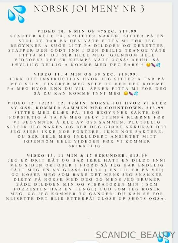 ***NEW MENU WITH PRICES & DESCRIPTON***   
NORSK JOI MENU 3
..