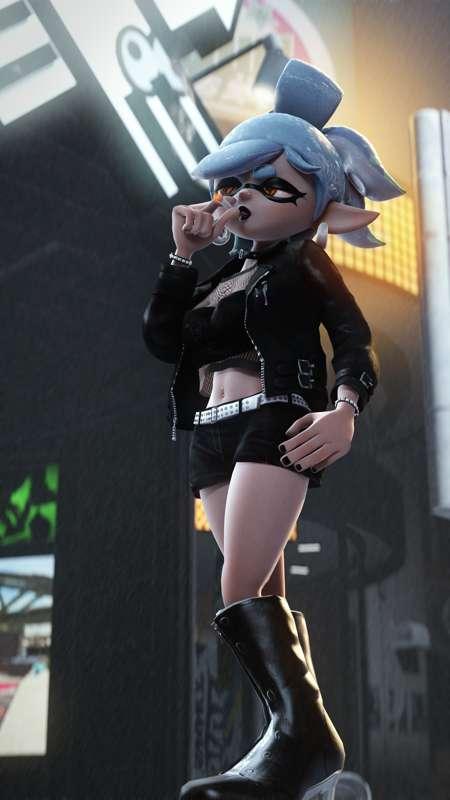 Big Squiddy Goth GF