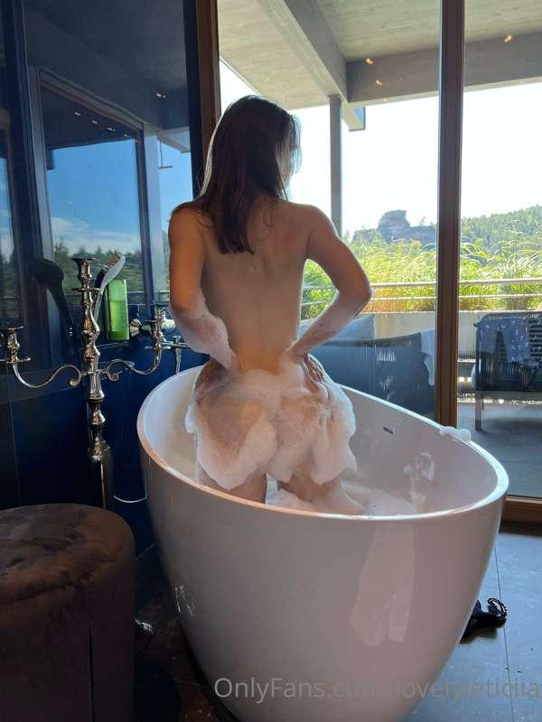 i just love nothing more than bathing... i could lay there a..