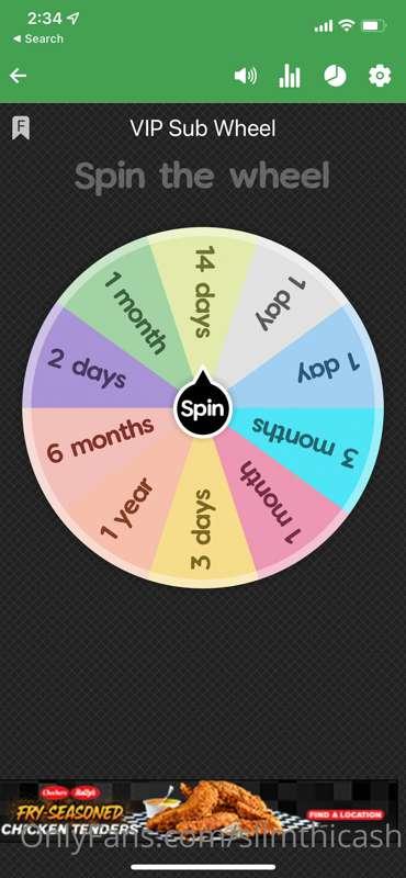 # ***Spin the Wheel***
Every spin wins! You could get 1 year..