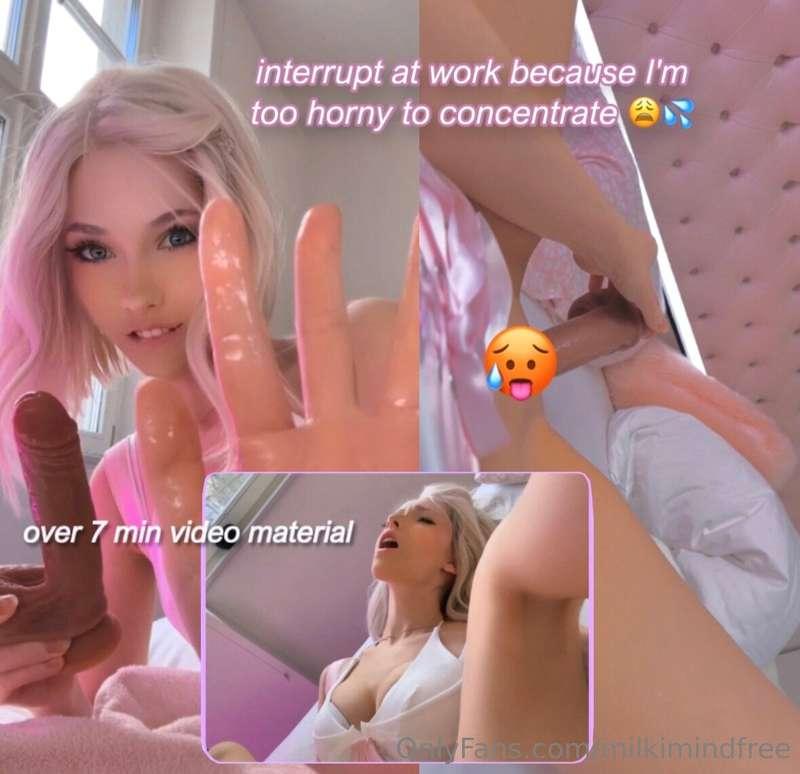 had to interrupt my work today because i was tooo horny and ..